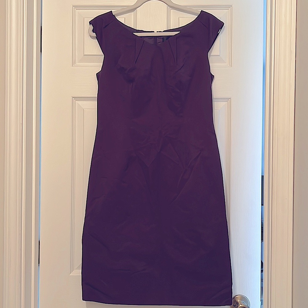 Dark purple business dress